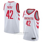 Camiseta Houston Rockets Nene #42 Association 2018 Blanco