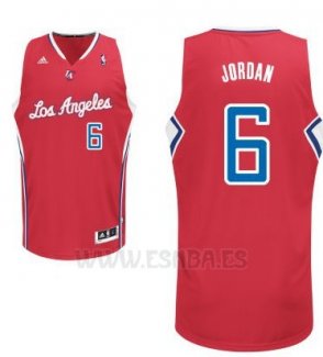 Camiseta Los Angeles Clippers DeAndre Jordan #6 Rojo