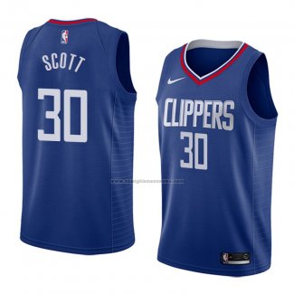 Camiseta Los Angeles Clippers Mike Scott #30 Icon 2018 Azul