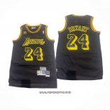 Camiseta Los Angeles Lakers Kobe Bryant #24 Hardwood Classics Negro