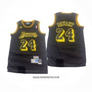 Camiseta Los Angeles Lakers Kobe Bryant #24 Hardwood Classics Negro