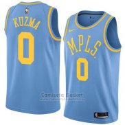 Camiseta Los Angeles Lakers Kyle Kuzma Classic 2017-18 Azul