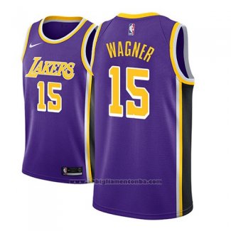 Camiseta Los Angeles Lakers Moritz Wagner #15 Statement 2018-19 Violeta