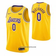 Camiseta Los Angeles Lakers Russell Westbrook #0 Icon 2020 Amarillo