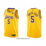 Camiseta Los Angeles Lakers Talen Horton-Tucker #5 75th Anniversary 2021-22 Amarillo