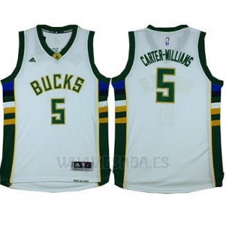 Camiseta Milwaukee Bucks Michael Carter-Williams #5 Blanco