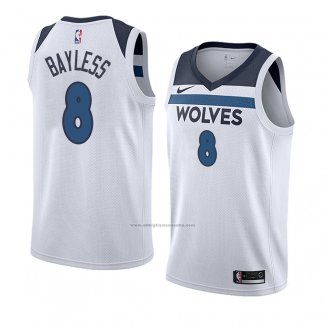 Camiseta Minnesota Timberwolves Jerryd Bayless #8 Association 2018 Blanco