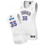 Camiseta Mujer Oklahoma City Thunder Kevin Durant #35 Blanco