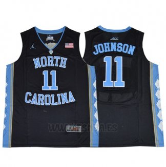 Camiseta NCAA North Carolina Tar Heels Brice Johnson #11 Negro