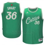 Camiseta Navidad 2015 Boston Celtics Marcus Smart #36 Verde