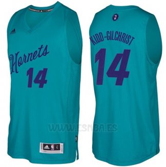 Camiseta Navidad 2016 Charlotte Hornets Michael Kidd-Gilchrist #14 Teal