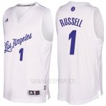 Camiseta Navidad 2016 Los Angeles Lakers D'Angelo Russell #1 Blanco