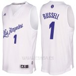 Camiseta Navidad 2016 Los Angeles Lakers D'Angelo Russell #1 Blanco