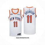 Camiseta New York Knicks Jalen Brunson #11 Ciudad 2024-25 Blanco
