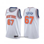 Camiseta New York Knicks Taj Gibson #67 Statement Blanco