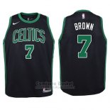 Camiseta Nino Boston Celtics Jaylen Brown Statement #7 2017-18 Negro