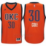 Camiseta Oklahoma City Thunder Norris Cole #30 Naranja