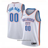 Camiseta Oklahoma City Thunder Personalizada Association 2020-21 Blanco