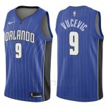 Camiseta Orlando Magic Nikola Vucevic #9 Icon 2017-18 Azul