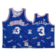 Camiseta Philadelphia 76ers Allen Iverson #3 Hardwood Classics Tear Up Pack Azul