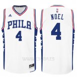 Camiseta Philadelphia 76ers Nerlens Noel #4 Blanco