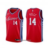 Camiseta Philadelphia 76ers Norvel Pelle #14 Statement 2019-20 Rojo