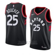 Camiseta Toronto Raptors Chris Boucher #25 Statement 2018 Negro