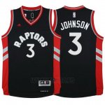 Camiseta Toronto Raptors James Johnson #3 Negro