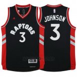 Camiseta Toronto Raptors James Johnson #3 Negro