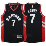 Camiseta Toronto Raptors Kyle Lowry #7 Negro