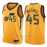 Camiseta Utah Jazz Donovan Mitchell Statement 2017-18 Amarillo