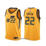 Camiseta Utah Jazz Jeff Green #22 Statement Amarillo