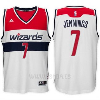 Camiseta Washington Wizards Brandon Jennings #7 Blanco