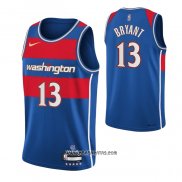 Camiseta Washington Wizards Thomas Bryant #13 Ciudad 2021-22 Azul