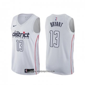 Camiseta Washington Wizards Thomas Bryant #13 Ciudad Blanco