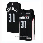 Camiseta Washington Wizards Tomas Satoransky #31 Ciudad 2018-19 Negro