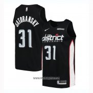Camiseta Washington Wizards Tomas Satoransky #31 Ciudad 2018-19 Negro