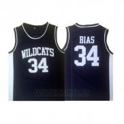 Camiseta Wildcats Len Bias #34 Negro