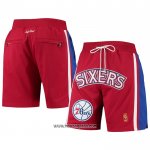 Pantalone Philadelphia 76ers Mitchell & Ness 1996-97 Rojo