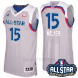 Camiseta All Star 2017 Charlotte Hornets Kemba Walker #15 Gris