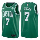 Camiseta Boston Celtics Jaylen Brown #7 2017-18 Verde