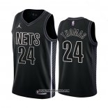 Camiseta Brooklyn Nets Cam Thomas #24 Statement 2022-23 Negro