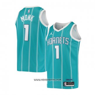 Camiseta Charlotte Hornets Malik Monk #1 Icon 2020-21 Verde