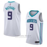 Camiseta Charlotte Hornets Mangok Mathiang #9 Association 2018 Blanco