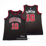 Camiseta Chicago Bulls Demar Derozan #10 Statement 2020-21 Negro