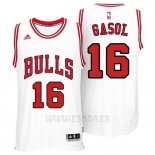 Camiseta Chicago Bulls Pau Gasol #16 Blanco