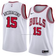 Camiseta Chicago Bulls Ryan Arcidiacono #15 Association 2018 Blanco