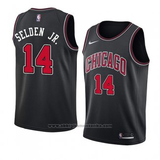 Camiseta Chicago Bulls Wayne Selden Jr. #14 Statement 2018 Negro