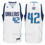 Camiseta Dallas Mavericks David Lee #42 Blanco