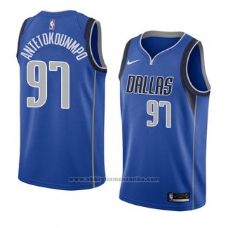 Camiseta Dallas Mavericks Kostas Antetokounmpo #97 Icon 2018 Azul